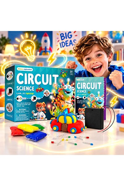 indiggo STEM научни експерименти с електрически вериги с проводима и изолиращ...