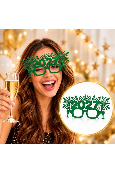 PİYATECH 2027 New Year Glasses – New Year Party and Celebration Accessory - G...