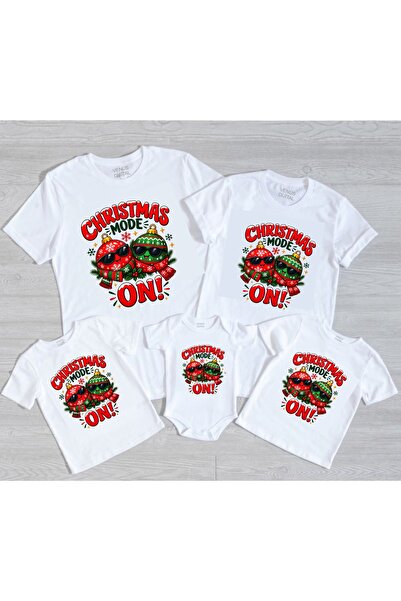 venüsdijital Christmas Mode on New Year's Day Printed Family Combination T-Sh...