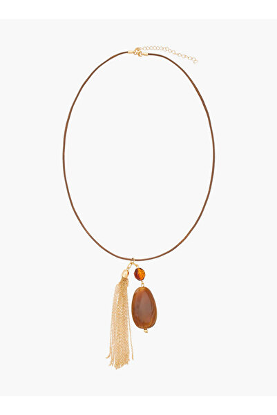 FAV Gloo Necklace with Resin Tassel Pendant