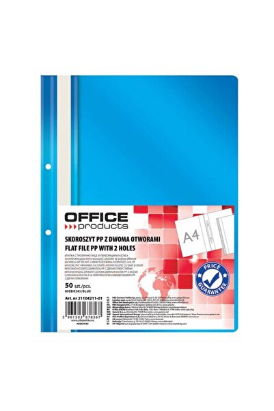 OFFICE products Dosare din plastic cu ghidaje și două perforații, 50 buc/set,...