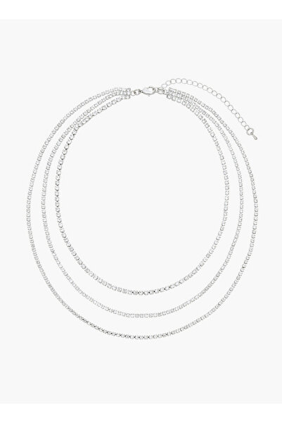 FAV Gloo Metal Layered Necklace Embellished