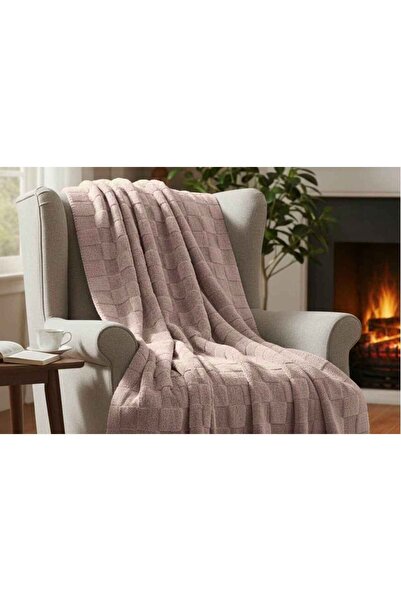 Merinos Fiona Stonecube Soft Blanket 150X220 Powder