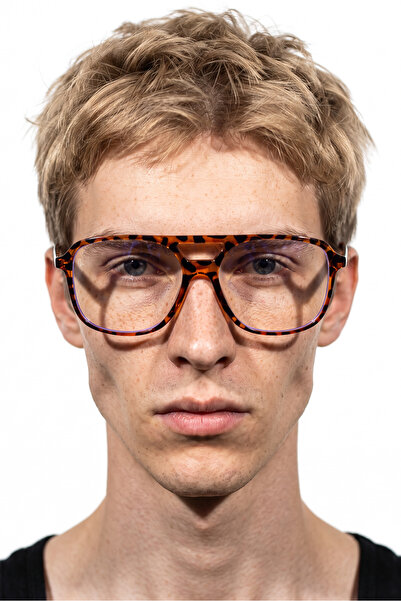 Bilge Karga Cleo Leopard Men's Blue Light Protective Glasses