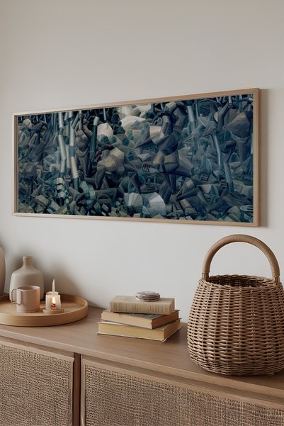 Artavessa Dekoratif Ahşap Çerçeveli 33x70 cm MDF Tablo - ARTSNTMDL11