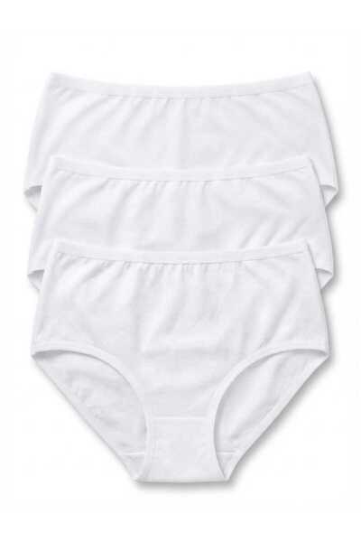Norenza Women's Cotton High Waist Large Size 3-Pack