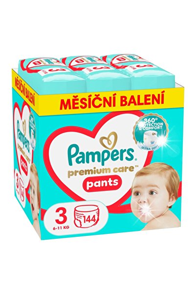 Pampers Scutece-chiloțel Premium Care, Mărimea 3, 144 bucăți, 6-11 kg