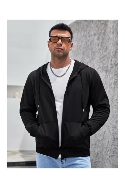 luci sports Φούτερ με κουκούλα και φερμουάρ, unisex