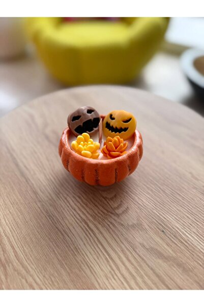 Cadılar Bayramı -Halloween- Konseptli Dekoratif Mum