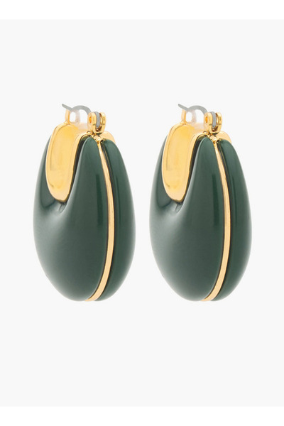 FAV Accessories Hoop Earrings with Hinge Clasp Closure