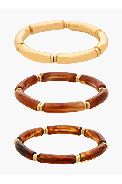 FAV Pack of 3 Resin Stretchable Bracelet