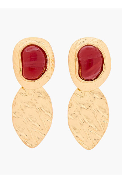 FAV Gloo Gold Tone Drop Earrings with Pushback Closure