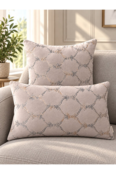 Decamor home Talya Gray Throw Pillow Cover Living Room Throw Pillow