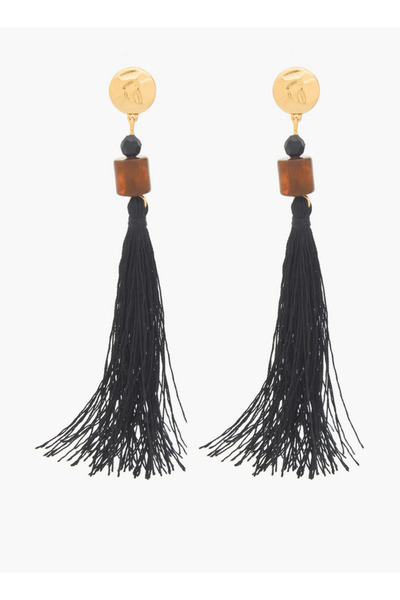 FAV Accessories Tassel Drop Earrings with Pushback Closure