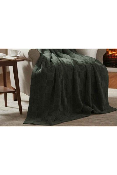 Merinos Pătură moale Fiona Stonecube 200X220 Kaki