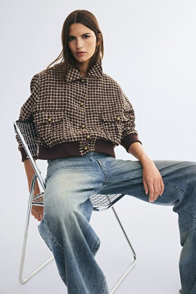 H&M Tekstüre Dokuma Ceket