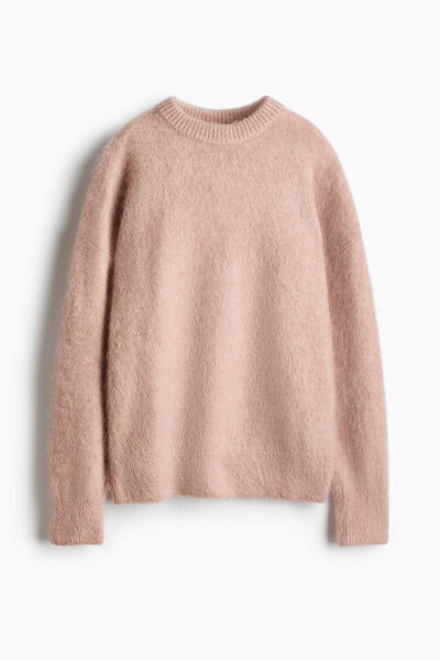 H&M Tiftik Karışımlı Oversize Kazak