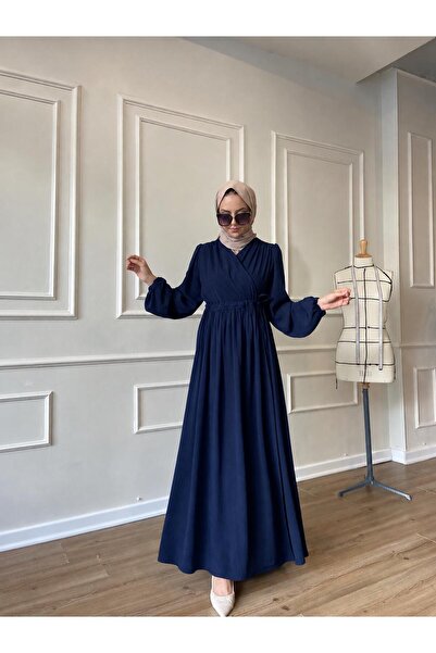 Berel Moda Flowy, Wrinkle-Free Crepe Hürrem Dress with Internal and External ...