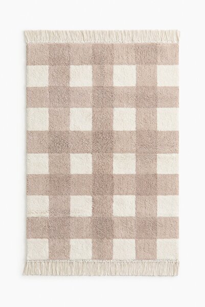 H&M Pamuklu ve Kareli Kilim