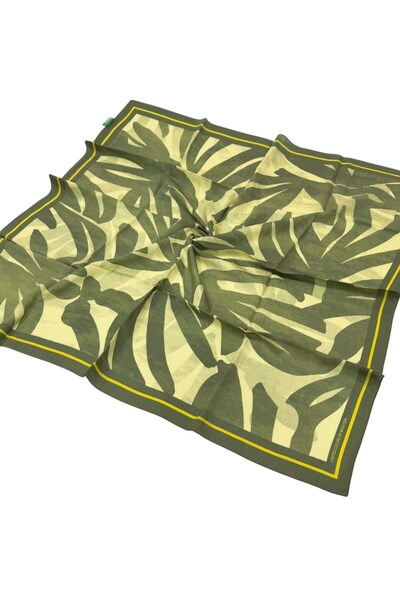 Benetton Eșarfă Siena cu model - 1039 - Khaki