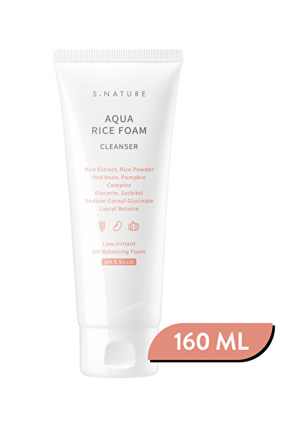 S. Nature Aqua Rice Foam Cleanser 160ml - Donukluk Önleyici Yeoju Pirinç Özü ...