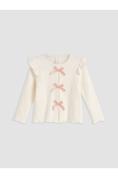 LC Waikiki Bow Detailed Baby Girl T-Shirt