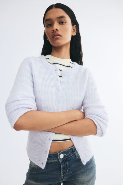 H&M Lastik Örgülü Hırka