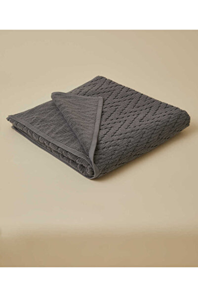 Maisonette Wavy Towel Dark Gray-76 X 152 cm