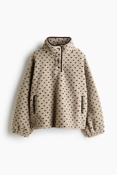 H&M Pelüş Sweatshirt