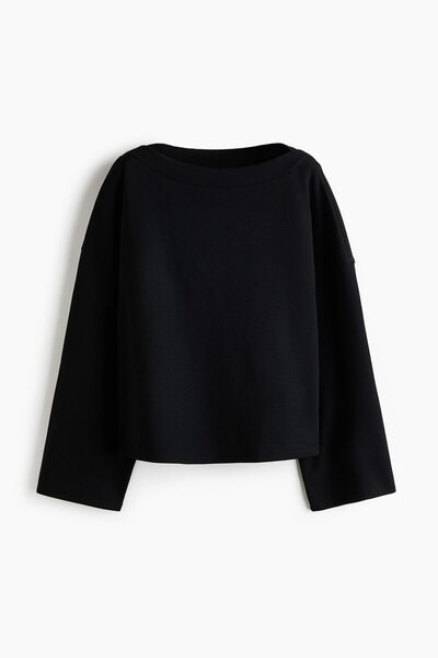 H&M Kayık Yakalı Sweatshirt