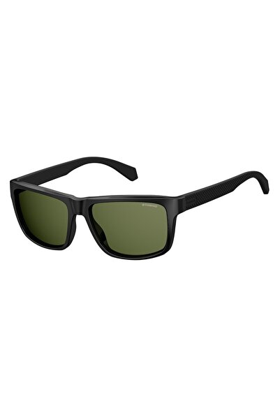 Polaroid , Unisex sunglasses with polarized lenses, Black, 55-16-145 Standard