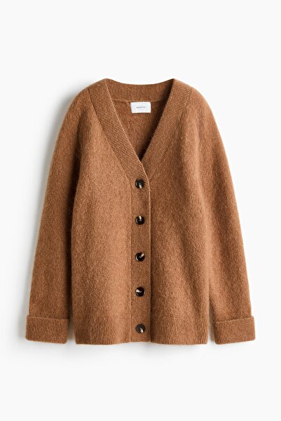 H&M Tiftik Karışımlı Oversize Hırka