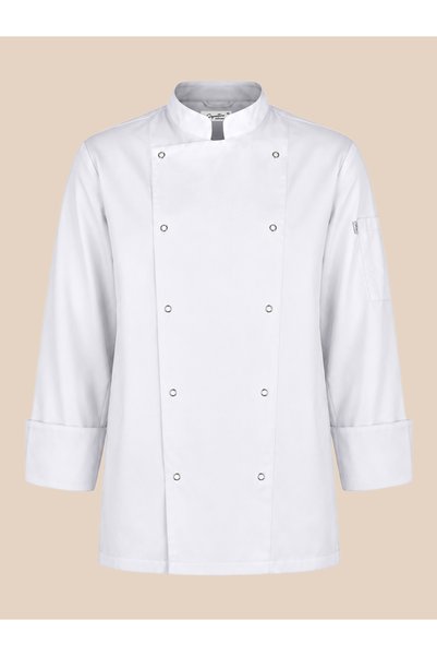 Signature Uniform Durable Premium Alpaca Fabric Double-Breasted Women's Chef ...