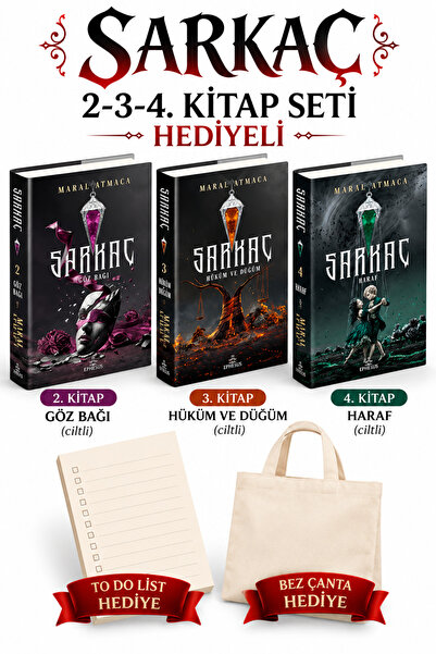 Ephesus Yayınları Sarkaç 2 Göz Bağı - Sarkaç 3 Hüküm ve Düğüm - Sarkaç 4 Hara...