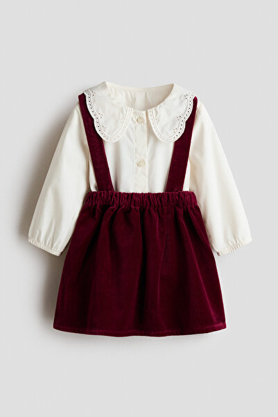 H&M 2 Parçalı Bluz ve Etek Set