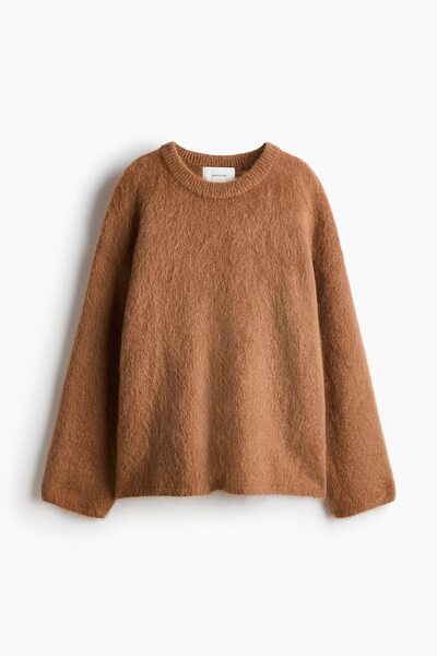H&M Tiftik Karışımlı Oversize Kazak