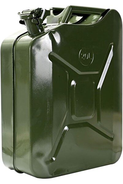 Lawazim Empty Fuel Can - 10L - Heavy-Duty Metal Jerry Can with Rubber Gasket ...