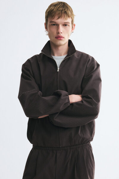 H&M Fermuarlı Gabardin Overshirt Gömlek