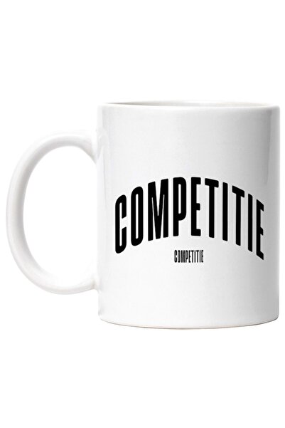 INOVATIX Cana alba personalizata,Cuvantul Competitie,Motivational,Self Help,I...