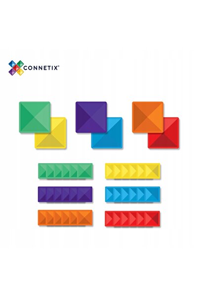 Connetix BLOCURI MAGNETICE CREATIVE 42 EL PACHET PĂTRATE CURCUBEU