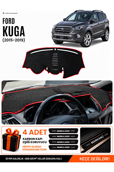 e-biz Ford Kuga (2015-2019) Compatible Glove Box Protection, Glove Box Cover,...