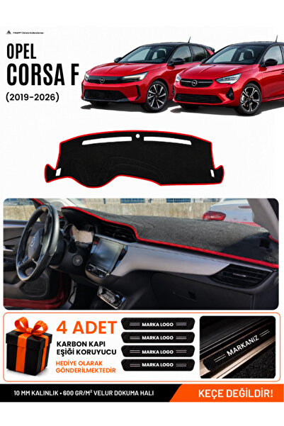 e-biz Opel Corsa F (2019-2026) Compatible Glove Box Cover, Glove Box Case - B...