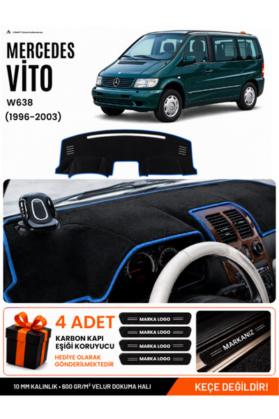 e-biz Mercedes Vito W638 (1996-2003) Compatible Glove Box Cover, Glove Box Ca...