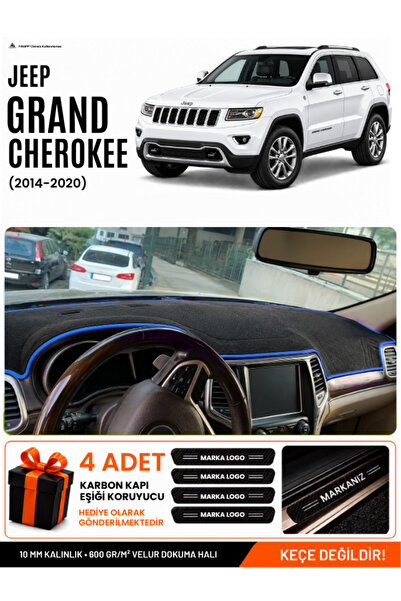 e-biz Jeep Grand Cherokee (2014-2020) Compatible Dashboard Cover, Dashboard C...