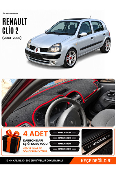 e-biz Renault Clio 2 Top Pocketed (2003-2006) Compatible Glove Box Cover, Glo...