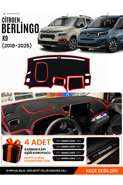 e-biz Citroen Berlingo K9 (2018-2026) Compatible Glove Box Cover, Glove Box C...