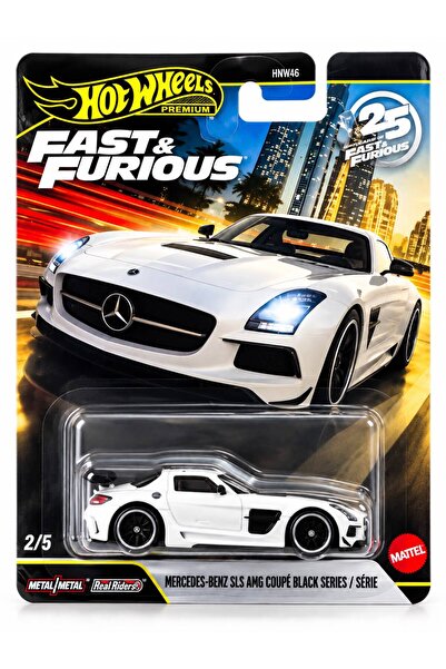 HOT WHEELS PREMIUM MERCEDES-BENZ SLS AMG COUPE BLACK