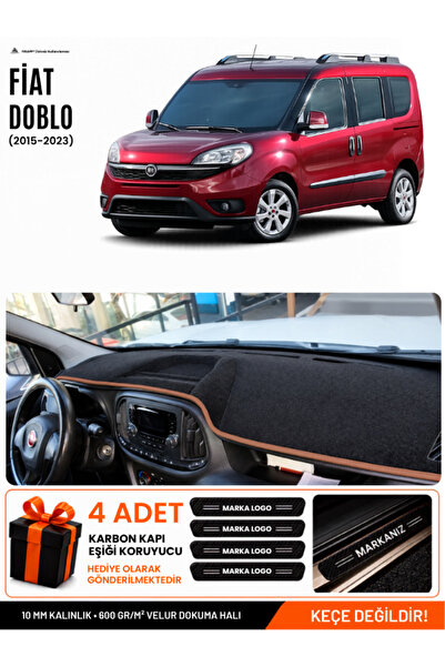 e-biz Fi̇at Doblo Fully Closed (2015-2023) Compatible Glove Box Cover - Black...