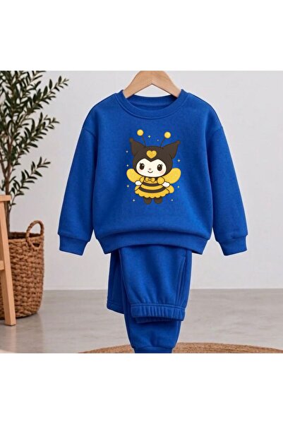 playwear Φούτερ ομάδας Queen Bee μαύρο με στάμπα για κορίτσια και αγόρια με λ...
