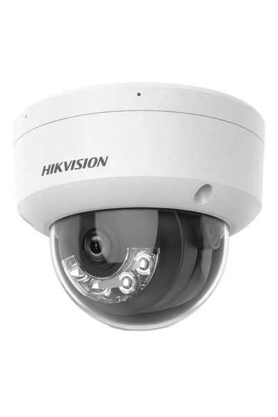 Hubrendy SH Hikvision Ds-2cd1141g2-lıuf 4 Mp 2.8mm Smart Hybrid Light Sesli Dome Ip Kamera Gece Renk